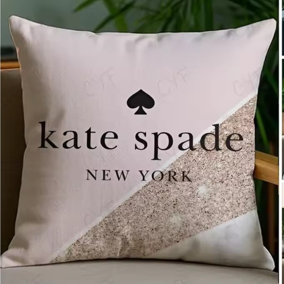 Kate Spade Blush Pink Soft Accent Pillow 40cm x 40cm NEW Pillow Included - Picture 2 of 14